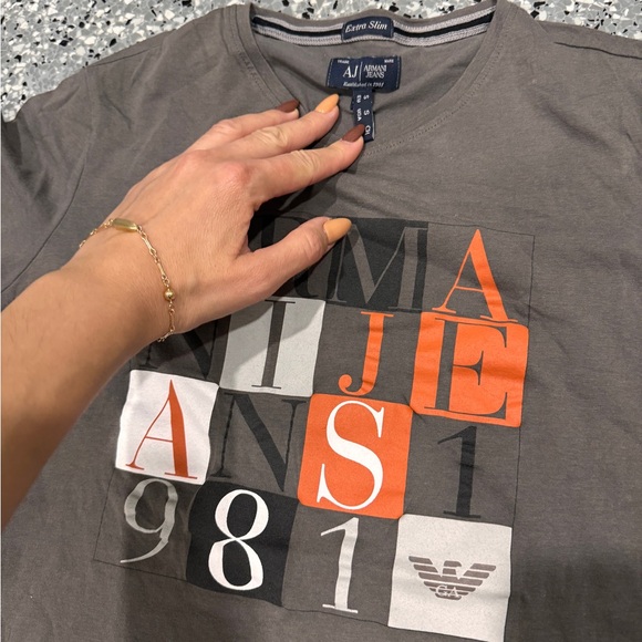 Armani jeans men’s T-shirt lot of 2 - Picture 2 of 4
